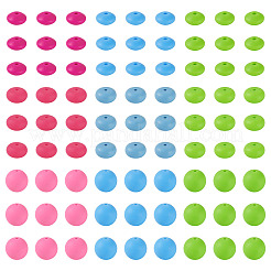90 pièces 9 styles de perles focales rondes en silicone&nbsp;SIL-TA0003-56