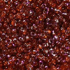 Vaporisez perles de rocaille de verre peintes&nbsp;SEED-F005-05A-04