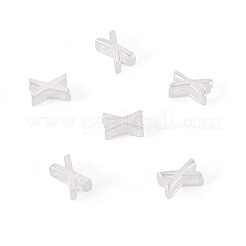 6 pieza de 925 cuentas iniciales huecas de plata esterlina&nbsp;STER-TA0001-53X