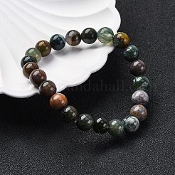 Natürliche Indien Achat Perlen Stretch-Armbänder&nbsp;BJEW-I253-8mm-11