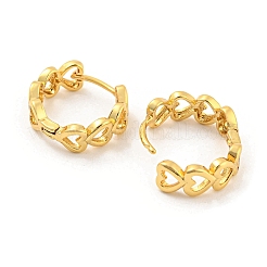Pendientes de aro de latón chapado en bastidor&nbsp;EJEW-K263-16G