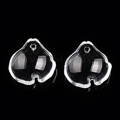 Perles de pétales de verre transparent&nbsp;GLAA-N001-15