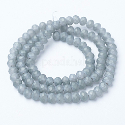 Placcare trasparente perle di vetro fili&nbsp;EGLA-A034-T6mm-X