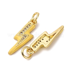 Pendentifs en laiton zircon cubique transparent&nbsp;LS-ZIRC-A019-12G-A