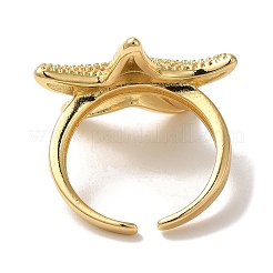 Anneaux de manchette en laiton plaqués en rack pour femmes&nbsp;RJEW-G325-04A-G