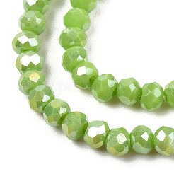 Chapelets de perles en verre électroplaqué&nbsp;LS-EGLA-A034-P3mm-B24