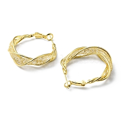 Kristall Strass Creolen&nbsp;EJEW-D055-22G