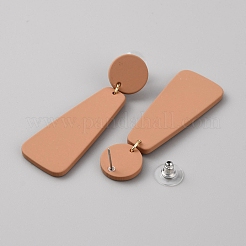 Pendientes colgantes geométricos de acrílico para mujer&nbsp;EJEW-WH0013-65C