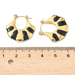 Orecchini a cerchio in acciaio inossidabile 304&nbsp;EJEW-S267-02G-A