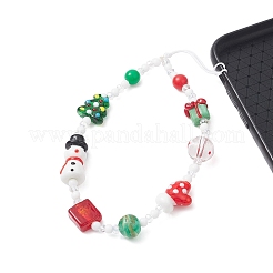 Sangles mobiles au chalumeau de noël faites à la main&nbsp;HJEW-TA00012