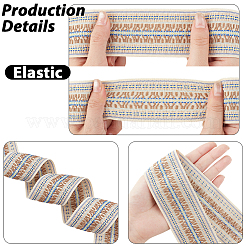 2.5 Yards elastisches Jacquard-Polyesterband im Ethno-Stil&nbsp;OCOR-GF0005-85A