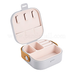 Set di gioielli quadrato in pelle sintetica&nbsp;AJEW-TAC0014-13D