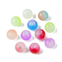 400 Stück 8 Farben Backfarbe Imitation von Jadeglas-Rundperlensträngen&nbsp;DGLA-FS0001-09