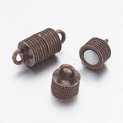 Magnetverschlüsse aus Legierung im tibetischen Stil mit Schlaufen&nbsp;PALLOY-F185-03AB
