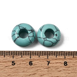 Perline europee di grandi dimensioni del turchese sintetico&nbsp;X-G-Q442-15