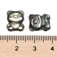 Natürliche schwarze Lippe Shell Cabochons&nbsp;SSHEL-I026-21A