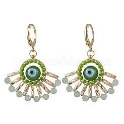 Orecchini leberback fatti a mano con malocchio in lume&nbsp;EJEW-MZ00352-01
