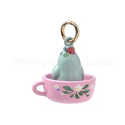 Pendentifs en laiton peints à la bombe et imprimés aux UV&nbsp;KK-CBA6775-01B