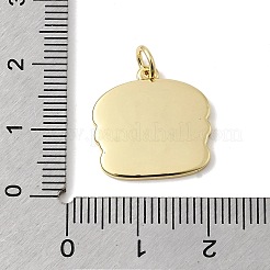 Messing Emaille-Anhänger&nbsp;KK-L262-13G-01