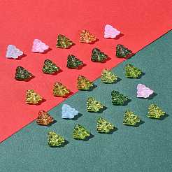 40 perles de verre teintées et chauffées&nbsp;GLAA-FS0001-88A