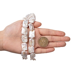 Natürliche Barockperle Keshiperlen Stränge&nbsp;PEAR-T001-03