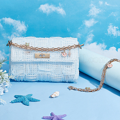 2 pezzo di stelle marine smaltate in lega a tema oceano e estensori per cinturini per borsa con ciondolo a forma di conchiglia&nbsp;AJEW-PH0004-97