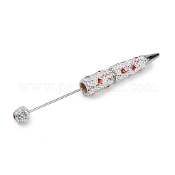 Stylo à bille en pâte polymère avec strass&nbsp;OFST-D300-02P-A