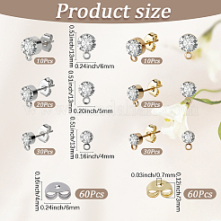 Ohrstecker-BeZubehör aus Eisen-Strass&nbsp;IFIN-SP0001-58