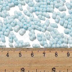 Perles de rocaille en verre dépoli opaque couleur macaron&nbsp;SEED-K009-12B-11