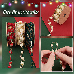 3 rouleau de ruban d'emballage cadeau en polyester 3 couleurs&nbsp;OCOR-PH0002-85