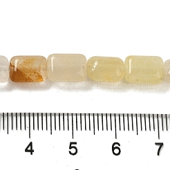 Chapelets de perles en jade topaze naturelle&nbsp;G-G085-A12-01