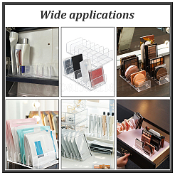 Organizer per trucco per palette di ombretti in acrilico trasparente a 7 griglia&nbsp;ODIS-WH0050-06