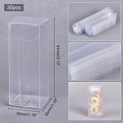 30 boîte rectangulaire transparente en plastique PVC pour emballage cadeau&nbsp;CON-NB0001-85B