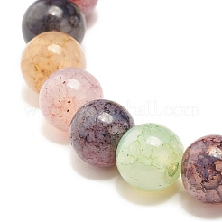 Bracelet extensible de perles rondes en verre d'imitation de pierres précieuses de 8.5 mm pour femme&nbsp;BJEW-JB07415