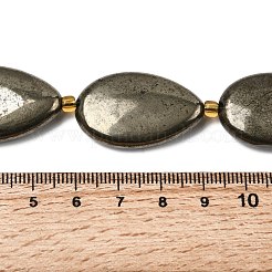 Fili di perline di pirite naturale&nbsp;G-Z131-B01-02