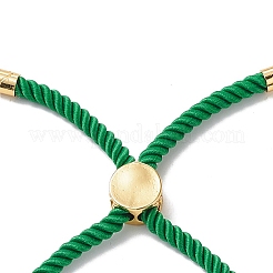 Bracelets coulissants en corde milan torsadée à moitié finis&nbsp;FIND-G032-01G-08