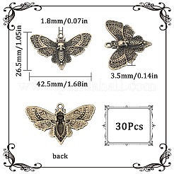 30 pièces pendentifs en alliage de style tibétain&nbsp;FIND-SC0006-91