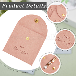 10 pochette en velours avec bouton pression&nbsp;ABAG-SP0001-42E