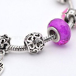Alliage de l'aile perles de style européen bracelets&nbsp;BJEW-P049-20