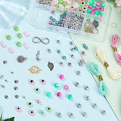 DIY-Set zur Herstellung von Armbändern mit bösem Blick&nbsp;DIY-PH0008-86