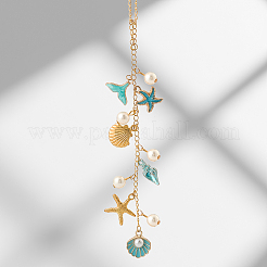 Decorazioni pendenti in lega smaltata 2 pz&nbsp;HJEW-SC0002-69