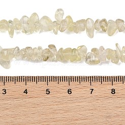 Hilos de cuentas de cuarzo limón natural (calentado)&nbsp;GG-NH0005-A01-01