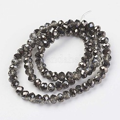 Placcare trasparente perle di vetro fili&nbsp;EGLA-A034-T3mm-P17