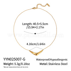 Collane con ciondolo a forma di V in acciaio inossidabile 304 minimaliste&nbsp;AK1762-1