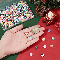 200 Stück 10 Farben handgefertigte Polymer Clay Perlen&nbsp;CLAY-SC0001-80