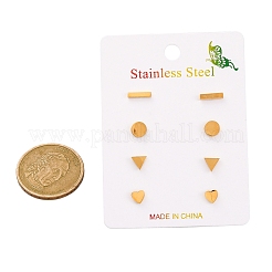 Kits de boucles d'oreilles à tige en acier inoxydable 304&nbsp;EJEW-H142-01G