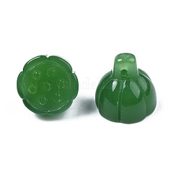 Imitation breloques de verre de jade&nbsp;X-GLAA-S054-24B