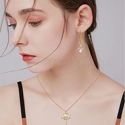 20 pièces 2 style placage en laiton micro pavé clair pendentifs en zircone cubique&nbsp;KK-FH0004-22