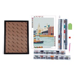 Diy 5d liverpool ville kits de peinture au diamant sur toile&nbsp;DIY-C018-07