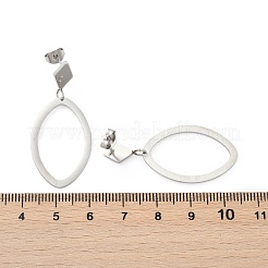 Orecchini a bottone in acciaio inossidabile 304&nbsp;EJEW-Z089-15P